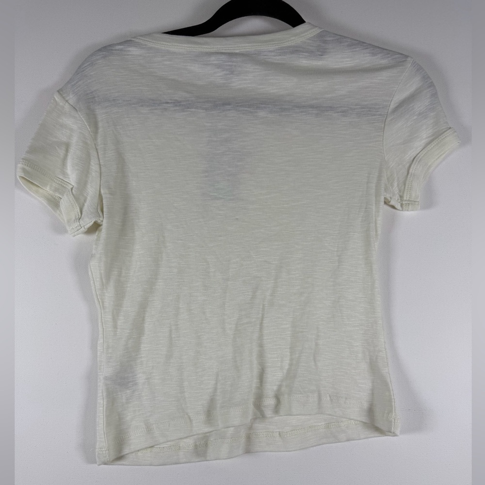 Wild Fable Big Girl Women’s Cream Short Sleeve T Shirt Crop Top Deer XS & M - Picture 7 of 10